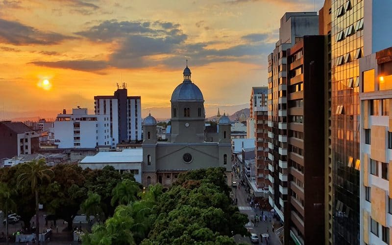 Pereira, Colombia adult nightlife district at night