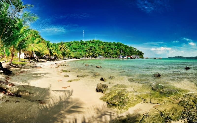 Sihanoukville, Kambodscha Erwachsenenviertel bei Nacht